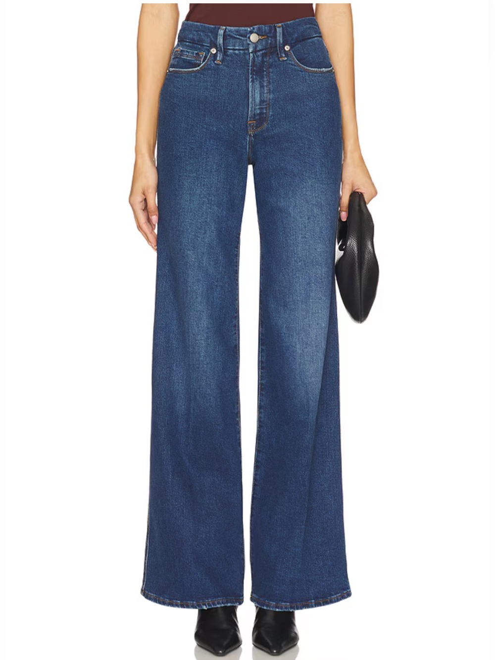 Good American Good Skate High Waist Wide Leg Jeans | 14/32